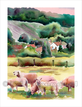 Sheep of Normandy _ 11,5x15 _40/200 _ $65