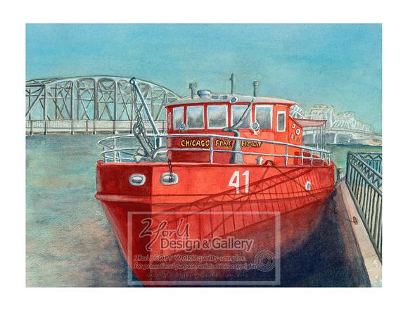 Vavra_Chicago Fireboat 10.75x14.5